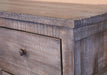 Greenview Weathered Gray TV Stand - 70" - Crafters and Weavers
