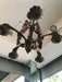 Antique 1920's Cast Bronze Arts and Crafts / Mission Style Chandelier - Crafters and Weavers