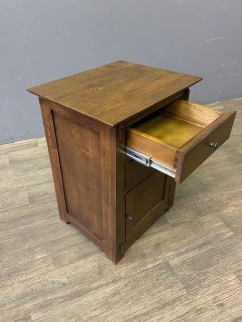 Mission Style Tapered Leg 2 Drawer Nightstand