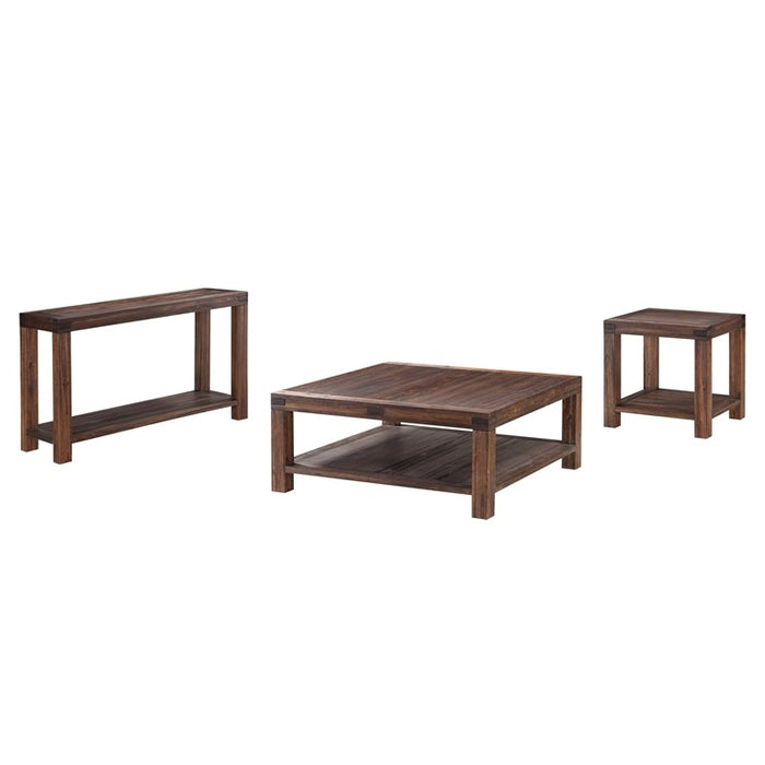 SOLD OUT Livingston Rustic Modern Acacia Wood Console Table - Crafters and Weavers