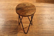 CLOSED Ashland Hair Pin Leg Stool - Crafters and Weavers