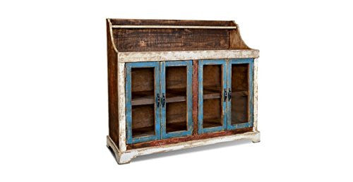 La Boca Galvanized Top Sideboard - 65" - Crafters and Weavers
