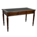 Legacy Leather Top Desk - Brown Walnut - Crafters and Weavers