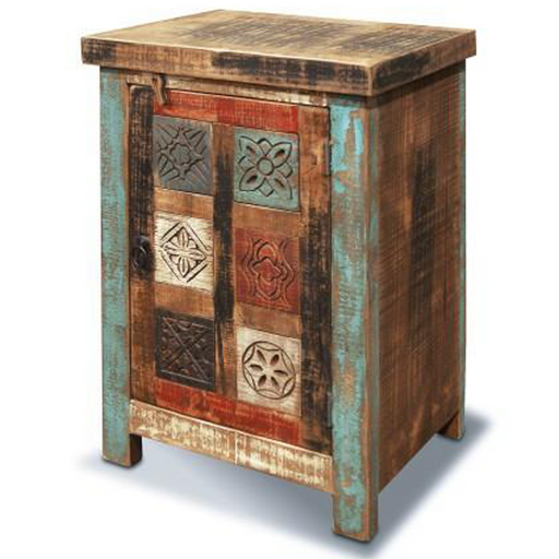 PREORDER La Boca Carved Bedside Table - Crafters and Weavers