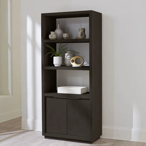 Solstice Modern Tall Bookcase - Basalt Gray