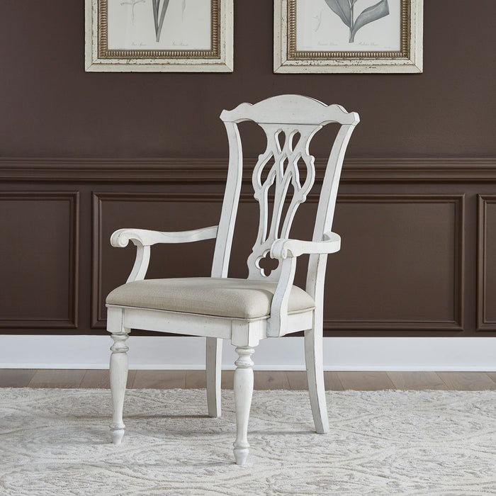 Chateau Splat Back Dining Chair in White Finish