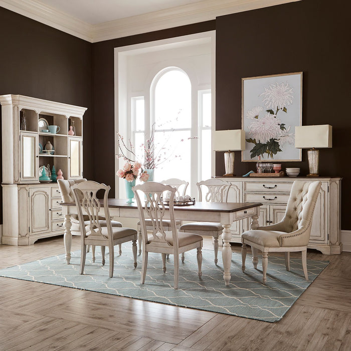 Chateau Dining Table Set with White Finish