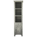 LAST ONE! Bayshore Distressed Pier Bookcase - Stone - Crafters and Weavers