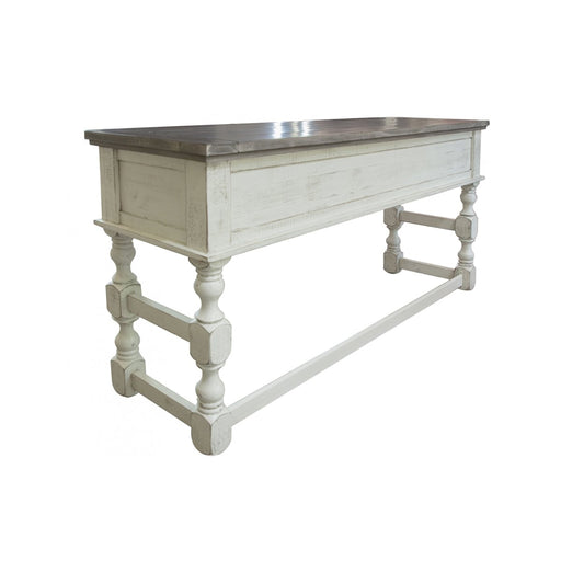 Stonegate Counter Height Console Table Set with Bar Stools - Crafters and Weavers