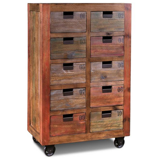 Bayview Solid Wood 10 Drawer Dresser - Crafters and Weavers