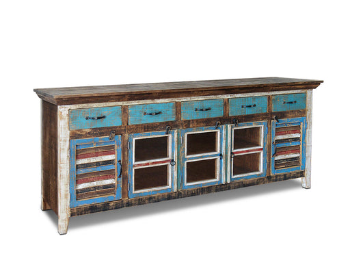 PREORDER La Boca Solid Wood 82" Shutter Sideboard - Crafters and Weavers