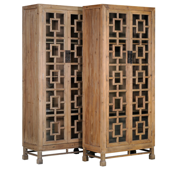 Asbury Lattice Display Bookcase - Crafters and Weavers