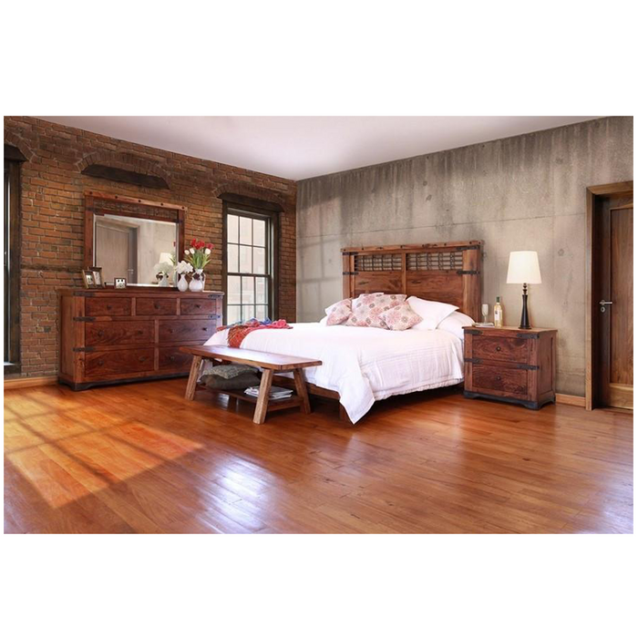 Granville Parota Bed Frame - Queen - Crafters and Weavers