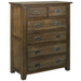 Mission 6 Drawer Dresser - Walnut - Crafters and Weavers
