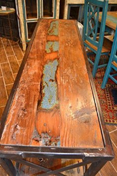 Industrial Wood Cart - Crafters and Weavers