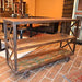 Industrial Wood Cart - Crafters and Weavers