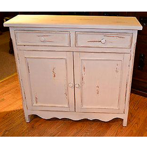 Landon White Cabinet - Crafters and Weavers