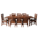 SOLD OUT Mission Stow Leaf Table & Arrow Back Chair Dining Set - Light Oak - Crafters and Weavers