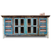 La Boca Shutter Sideboard with Glass Doors - 75" - Crafters and Weavers
