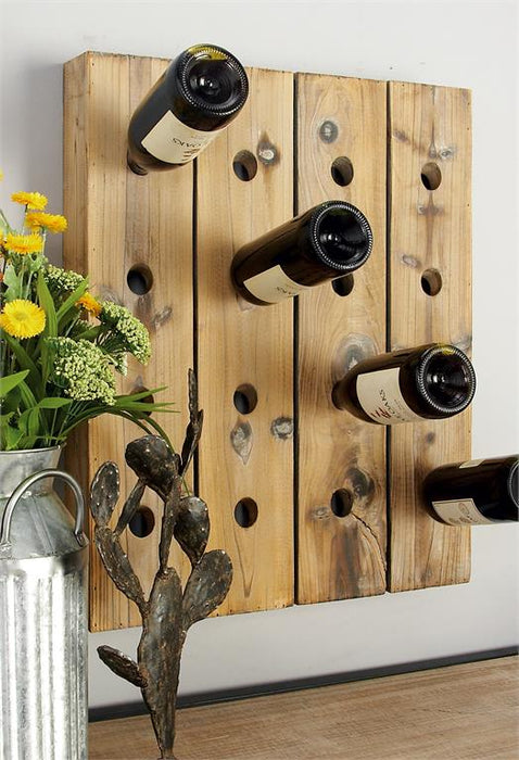Wall Shelf Floating Oak Wall Mounted Wine Rack Wine Bottle Rack