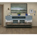 DISCONTINUED Harbor Blue Multi-Color Cart TV Stand - 80" - Crafters and Weavers