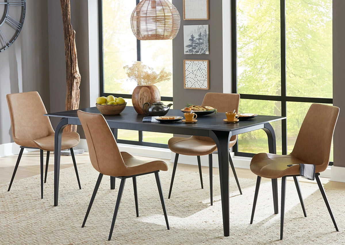 Contemporary Farmhouse Counter Height Solid Wood Dining Set - Options ...