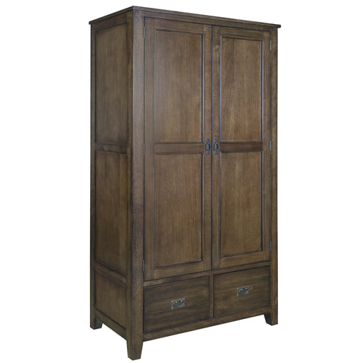 Mission 2 Door / 2 Drawer Armoire - Walnut - Crafters and Weavers