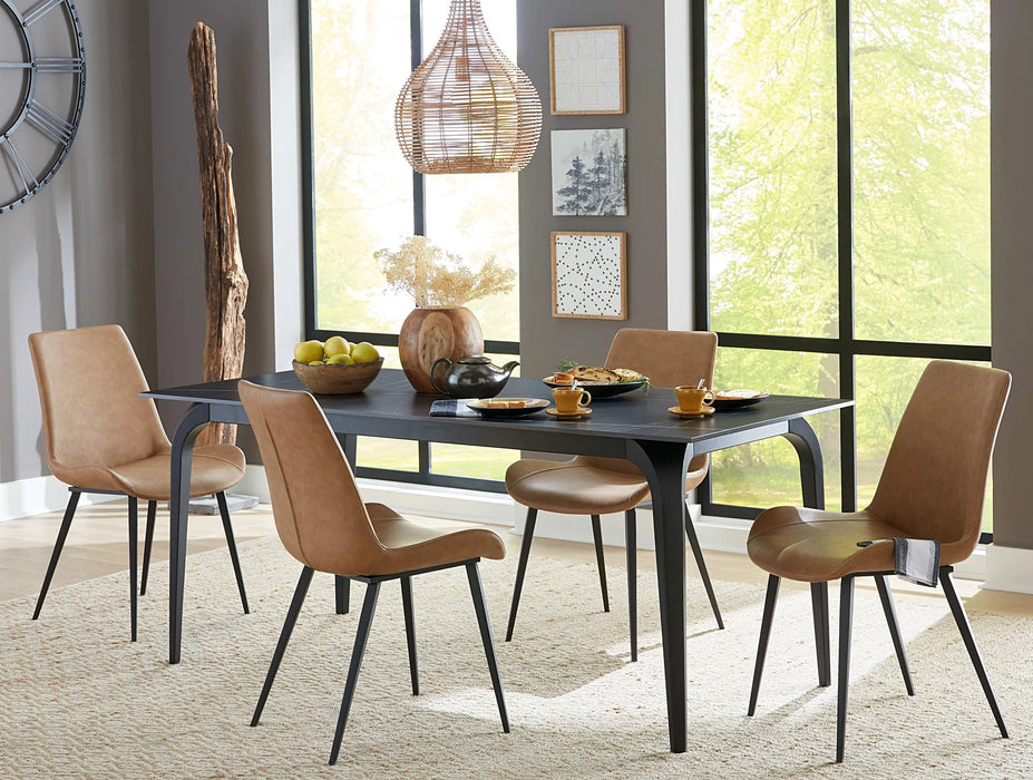 Elegante Modern Stone Top Dining Table
