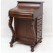 SOLD OUT Legacy Mahogany Wood Captain's Desk - Brown Walnut - Crafters and Weavers