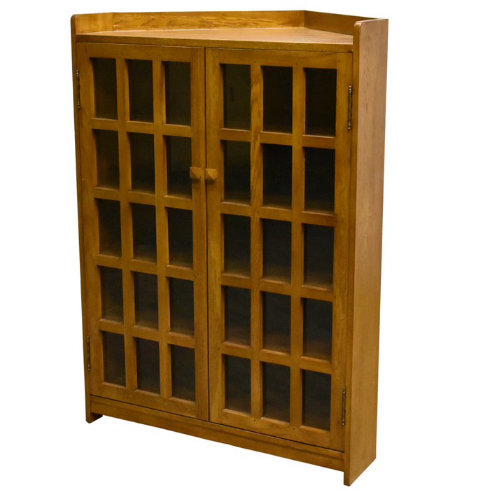 Mission Corner Bookcase - Michael's Cherry - Crafters and Weavers