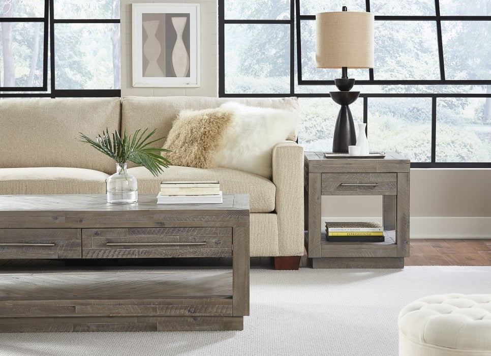SOLD OUT Carlyle Herringbone 1 Drawer End Table - Crafters and Weavers
