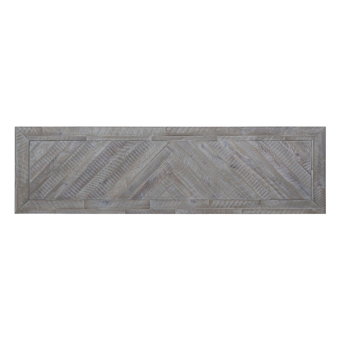 SOLD OUT Carlyle Herringbone 2 Drawer Console Table - Crafters and Weavers