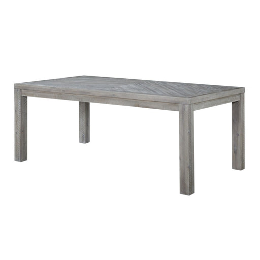 SOLD OUT Carlyle Herringbone Acacia Wood Dining Table Set - 78" - Crafters and Weavers