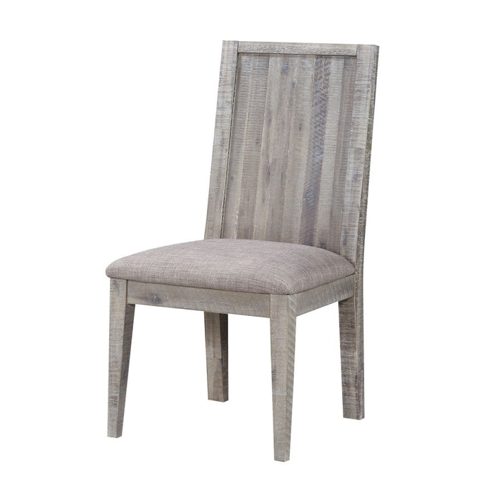 SOLD OUT Carlyle Herringbone Acacia Wood Dining Table Set - 78" - Crafters and Weavers