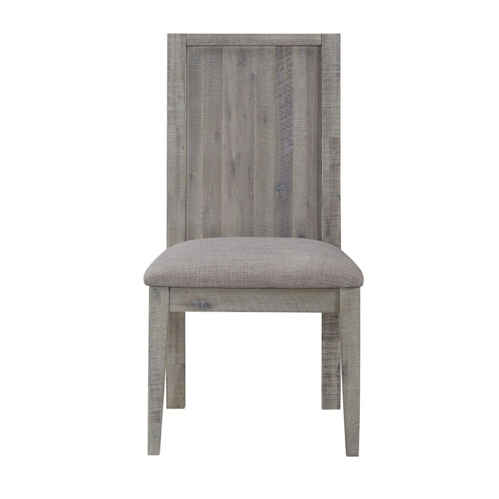 SOLD OUT Carlyle Herringbone Acacia Wood Dining Table Set - 78" - Crafters and Weavers