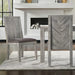 SOLD OUT Carlyle Herringbone Acacia Wood Dining Table Set - 78" - Crafters and Weavers