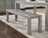 SOLD OUT Carlyle Herringbone Acacia Wood Dining Table Set - 78" - Crafters and Weavers