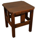 Mission Oak Slat End Table - Walnut (W1) - Crafters and Weavers