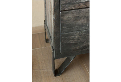 Sawyer Parota Wood 2 Drawer Nightstand 26'' - Crafters and Weavers