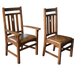 SOLD OUT Mission Stow Leaf Table & Arrow Back Chair Dining Set - Light Oak - Crafters and Weavers