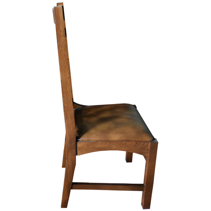 SOLD OUT Mission Stow Leaf Table & Arrow Back Chair Dining Set - Light Oak - Crafters and Weavers