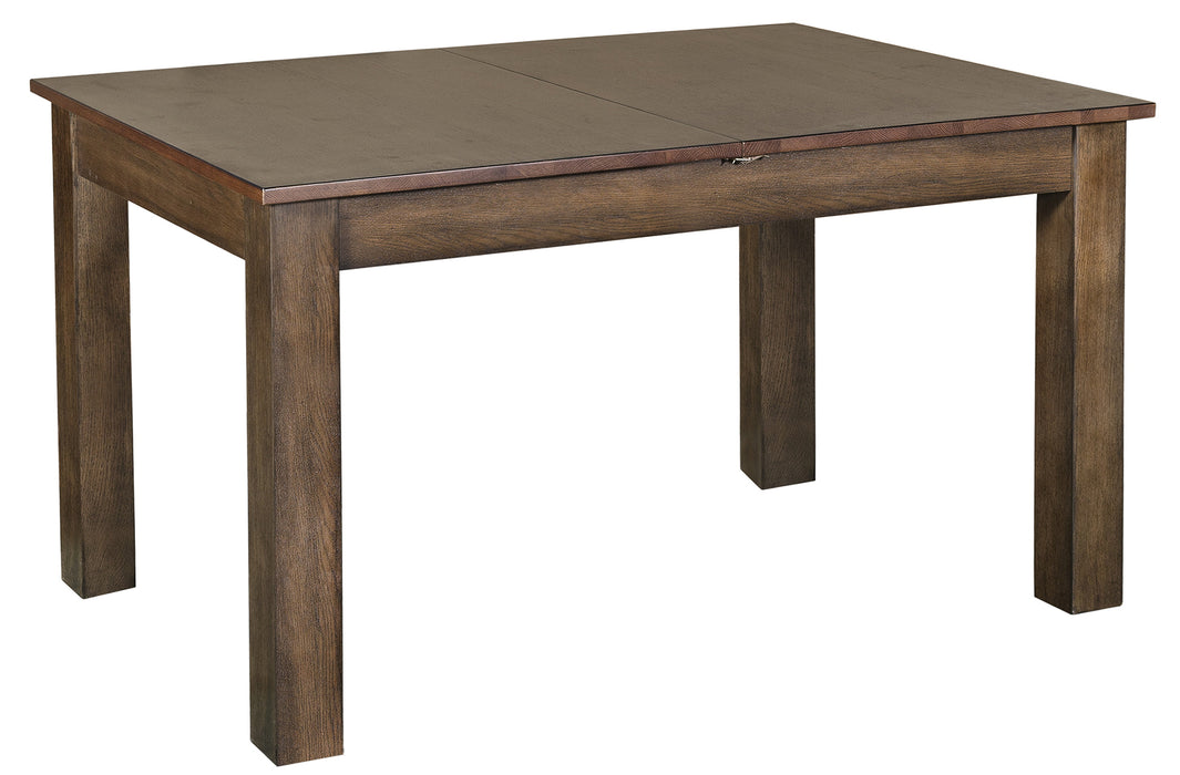 Mission Style Square Leg Dining Table Set with 6 Chairs - Crafters and Weavers