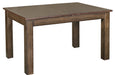 Mission Style Square Leg Dining Table Set with 6 Chairs - Crafters and Weavers