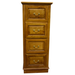 Legacy 4 Drawer File Cabinet - Light Brown Walnut - Crafters and Weavers