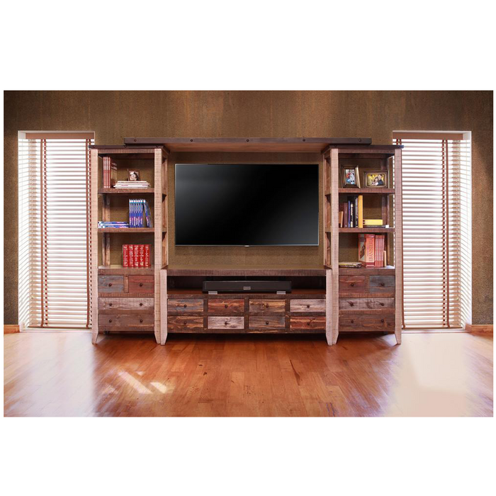 Bayshore Multi-Color Media Set / TV Stand Wall Unit - Crafters and Weavers