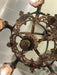 Antique Cast Bronze 1920's Arts and Crafts / Tudor Style Chandelier - Crafters and Weavers