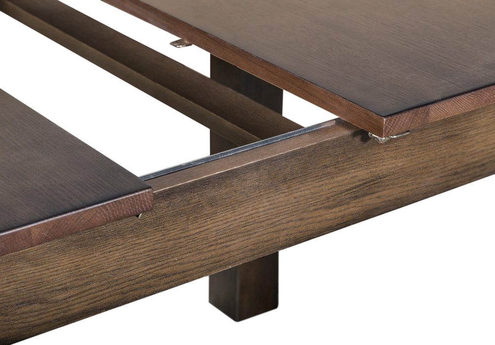 Mission Style Square Leg Dining Table Set with 6 Chairs - Crafters and Weavers