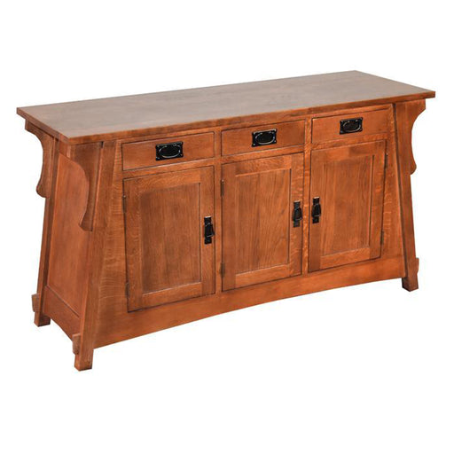 Mission Oak Crofter Console Cabinet - Michael's Cherry - 55" - Crafters and Weavers