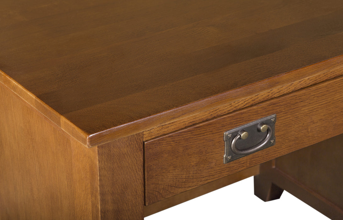 Mission 5 Drawer Library Desk - Michael's Cherry - Crafters and Weavers