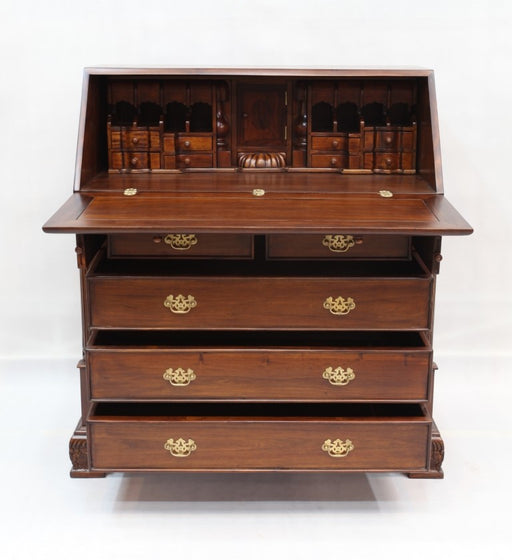 SOLD OUT Legacy 5 Drawer Secretary Desk - Brown Walnut - Crafters and Weavers